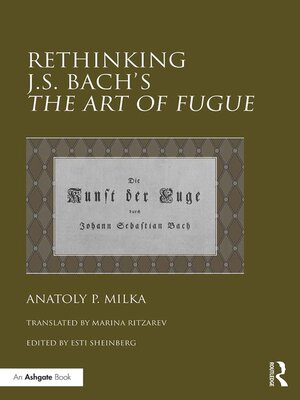 cover image of Rethinking J.S. Bach's the Art of Fugue